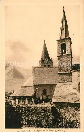 La_Grave Eglise et la Meije Alpes Francaises La_Grave