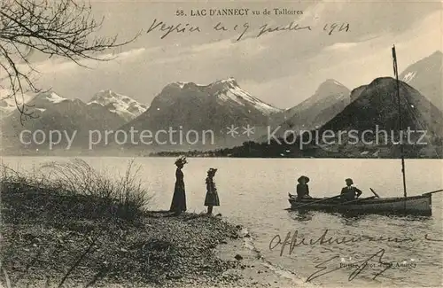 Talloires Bords du Lac d Annecy Bateau Alpes Talloires