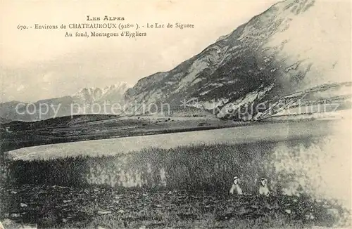 Chateauroux les Alpes Lac de Siguret Montagnes d Eygliers Chateauroux les Alpes