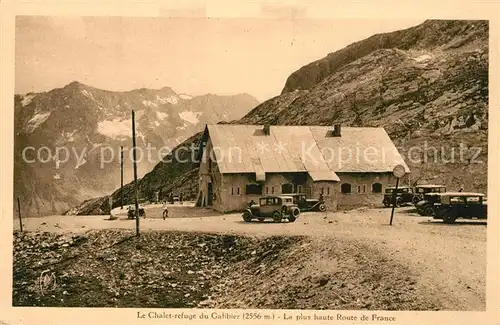 Col_du_Galibier Chalet refuge du Galibier La plus haute Route de France Gebirgspass Franzoesische Alpen Col_du_Galibier