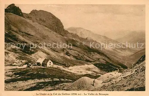 Col_du_Galibier Chalet Vallee de Briancon Gebirgspass Franzoesische Alpen Col_du_Galibier