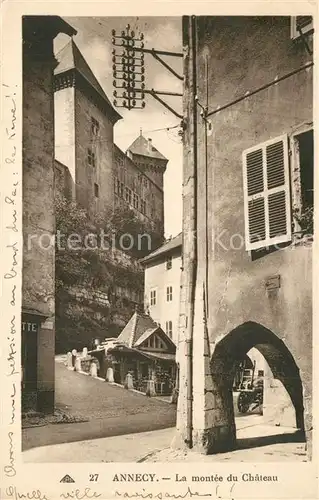 Annecy_Haute Savoie Montee du Chateau Annecy Haute Savoie