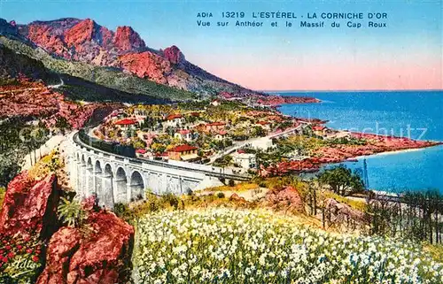 Esterel Panorama Corniche d Or Massif du Cap Roux Cote d Azur Esterel