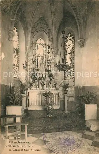 Nevers_Nievre Tombeau de Bernadette au Couvent Saint Gildard Nevers Nievre