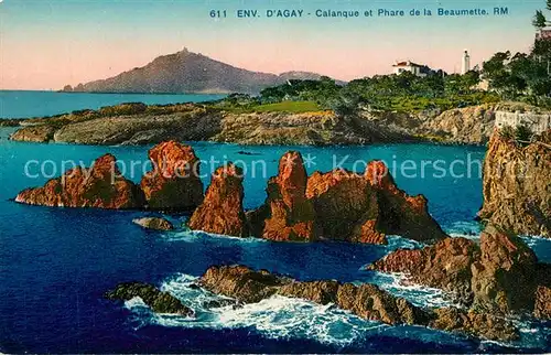 Agay_Var Calanque et Phare de la Beaumette Cote d Azur Agay_Var