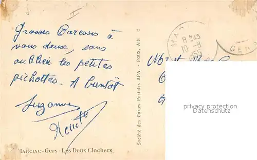 Marciac Les deux clochers Marciac