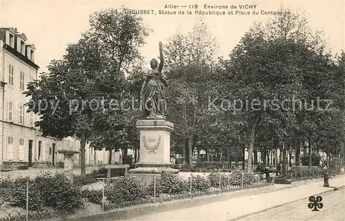 Cusset_Allier Statue de la Republique et Place du Centenaire Cusset Allier