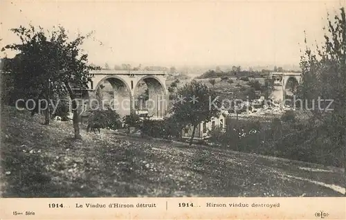 Hirson Viaduc detruit Hirson