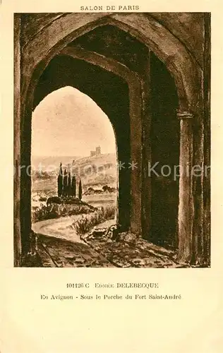 Villeneuve les Avignon Fort Saint Andre Edmee Delebecque Villeneuve les Avignon