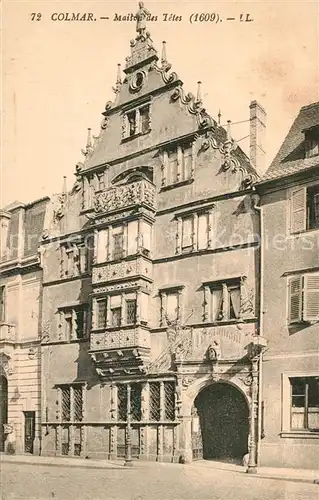 Colmar_Haut_Rhin_Elsass Maison des Tetes Colmar_Haut_Rhin_Elsass
