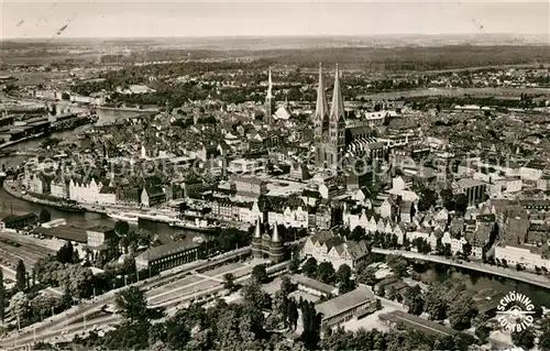 Luebeck Fliegeraufnahme Luebeck