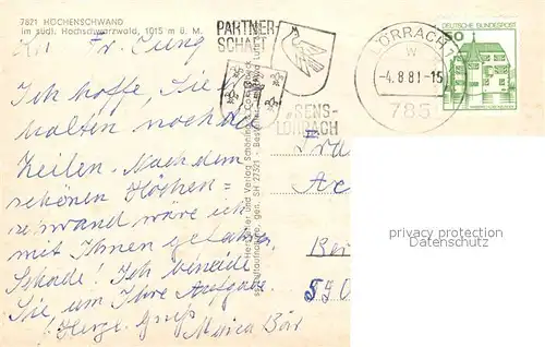 Hoechenschwand Fliegeraufnahme Hoechenschwand