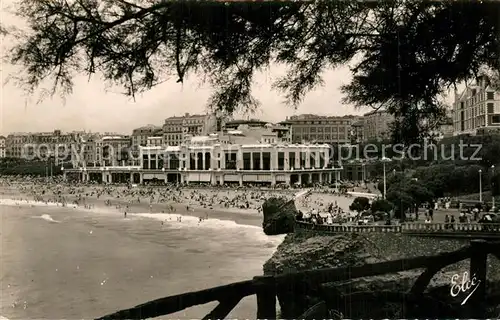 AK / Ansichtskarte Biarritz_Pyrenees_Atlantiques Grande Plage Biarritz_Pyrenees