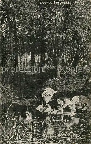 AK / Ansichtskarte Ocquerre Femmes laveuse au l Ourcq Ocquerre