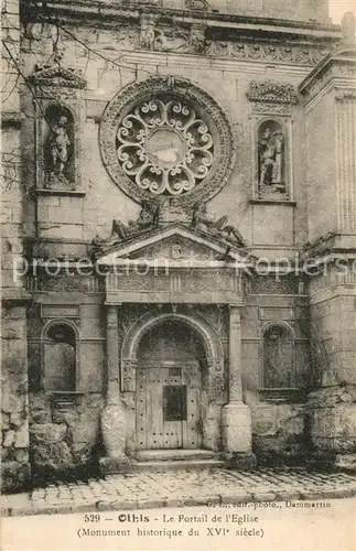 AK / Ansichtskarte Othis Portail de l eglise Monument historique XVIe siecle Othis