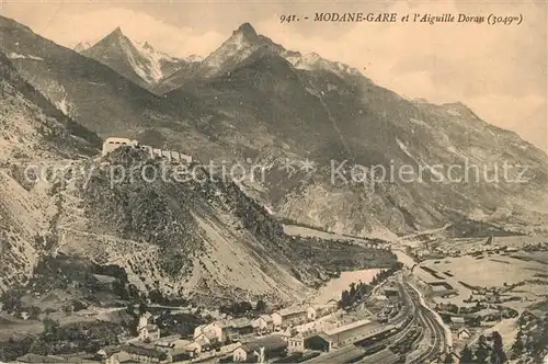 AK / Ansichtskarte Modane_Gare Panorama et l Aiguille Doran Modane Gare