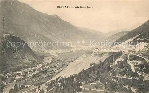 AK / Ansichtskarte Modane_Gare Panorama Alpes Modane Gare