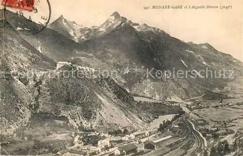 AK / Ansichtskarte Modane_Gare et l Aiguille Doran Alpes Modane Gare