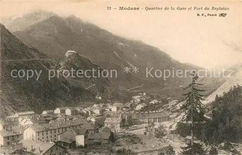 AK / Ansichtskarte Modane Quartier de la Gare et Fort du Replaton Modane