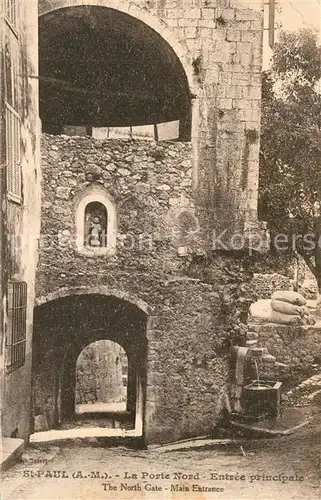 AK / Ansichtskarte Saint Paul de Vence La Porte Nord Entree principale du village Saint Paul de Vence