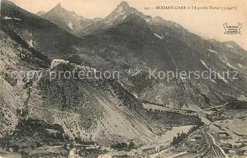 AK / Ansichtskarte Modane_Gare Panorama et l Aiguille Doran Alpes Modane Gare