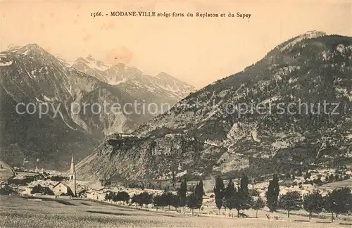 AK / Ansichtskarte Modane Panorama Forts du Replaton et du Sapey Alpes Modane