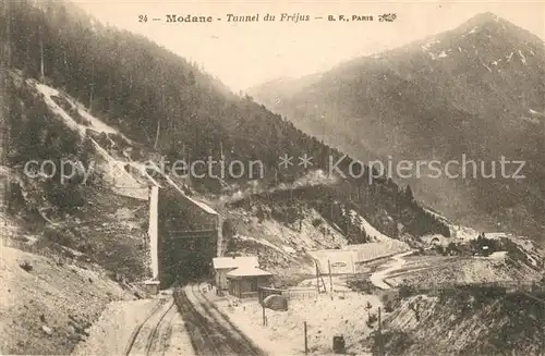 AK / Ansichtskarte Modane Tunnel du Frejus Alpes en hiver Modane