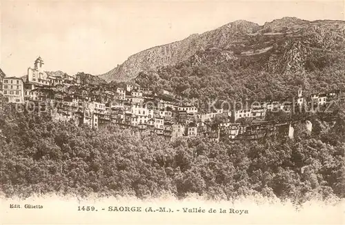 AK / Ansichtskarte Saorge Panorama Vallee de la Roya Saorge