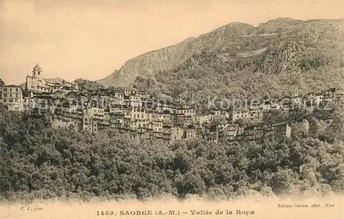 AK / Ansichtskarte Saorge Panorama Vallee de la Roya Saorge