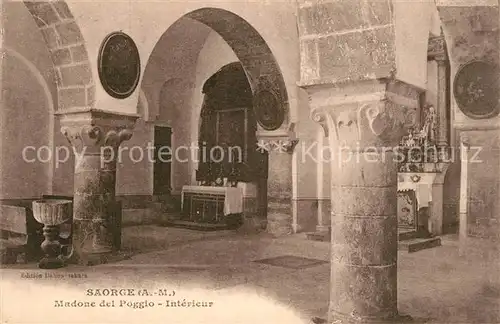 AK / Ansichtskarte Saorge Chapelle Madone del Poggio interieur Saorge