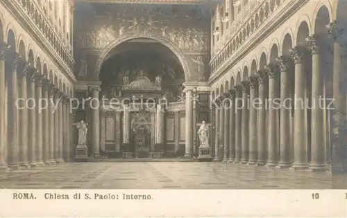 AK / Ansichtskarte Roma_Rom Chiesa S. Paolo Interno Roma_Rom