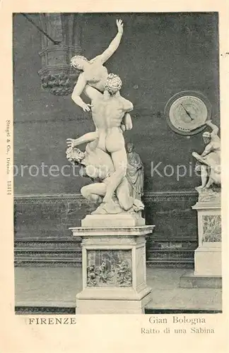 AK / Ansichtskarte Firenze_Toscana Gian Bologna Ratto di una Sabina Firenze Toscana