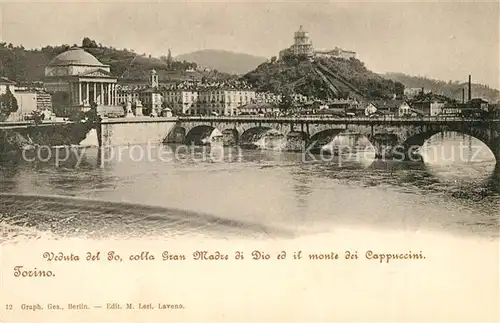 AK / Ansichtskarte Torino Po Gran Madre di Dio Monte dei Cappuccini Torino