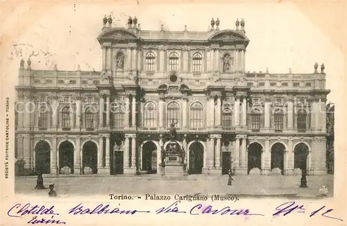 AK / Ansichtskarte Torino Palazzo Carignano Torino
