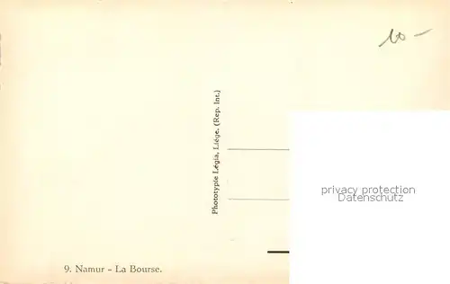 AK / Ansichtskarte Namur_sur_Meuse Bourse  Namur_sur_Meuse