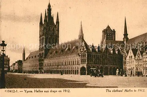 AK / Ansichtskarte Ypres_Ypern_West_Vlaanderen Halles aux Draps  Ypres_Ypern