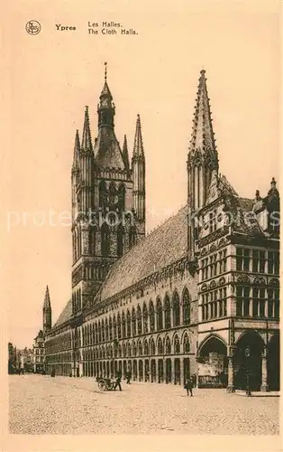 AK / Ansichtskarte Ypres_Ypern_West_Vlaanderen Les Halles  Ypres_Ypern