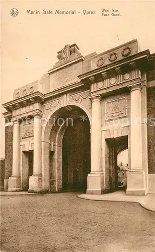 AK / Ansichtskarte Ypres_Ypern_West_Vlaanderen Menin Gate Memorial  Ypres_Ypern