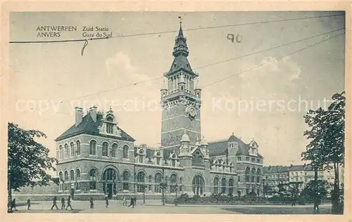 AK / Ansichtskarte Antwerpen_Anvers Zuid Statie Gare du Sud  Antwerpen Anvers