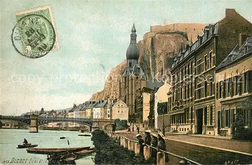 AK / Ansichtskarte Dinant_Wallonie Quai de la Meuse  Dinant Wallonie