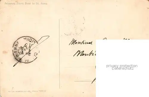 AK / Ansichtskarte Anvers_Antwerpen Debarcadere  Anvers Antwerpen