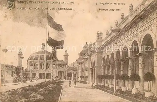 AK / Ansichtskarte Exposition_Universelle_Gand_1913 Section Anglaise  