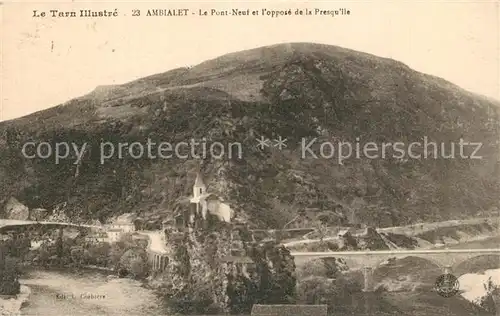 AK / Ansichtskarte Ambialet Pont Neuf Presquile  Ambialet