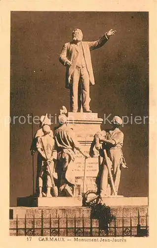 AK / Ansichtskarte Carmaux Monument Jean Jaures  Carmaux