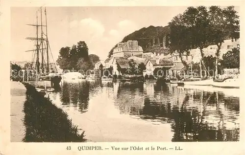 AK / Ansichtskarte Quimper Odet Port  Quimper