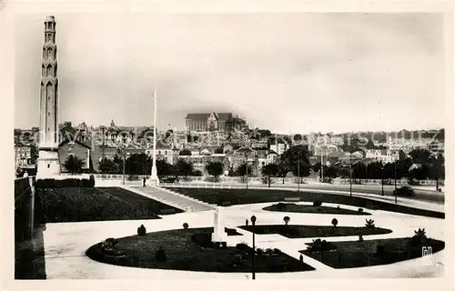 AK / Ansichtskarte Saint Quentin_Aisne Jardin de la Gare Basilique  Saint Quentin Aisne