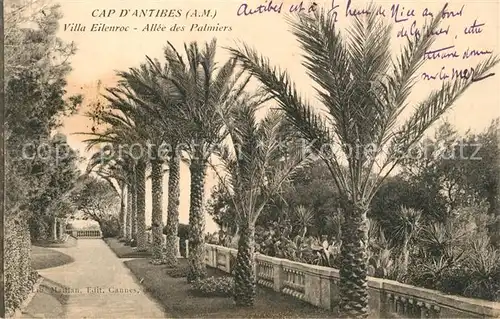 AK / Ansichtskarte Cap_d_Antibes Villa Eilenroc Allee des Palmiers  Cap_d_Antibes