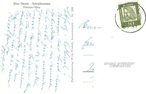 AK / Ansichtskarte Elmstein  Elmstein