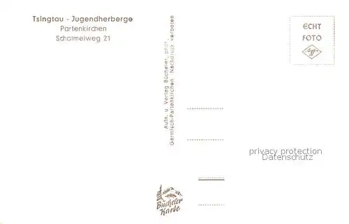 AK / Ansichtskarte Partenkirchen Tsingtau Jugendherberge Partenkirchen