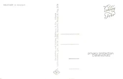 AK / Ansichtskarte Neustadt_Holstein Fliegeraufnahme Neustadt_Holstein